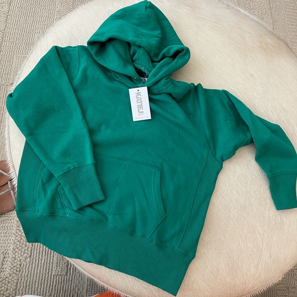 NWT KATIEJNYC TWEEN DYLAN HOODIE | EMERALD GREEN | M - Picture 5 of 6
